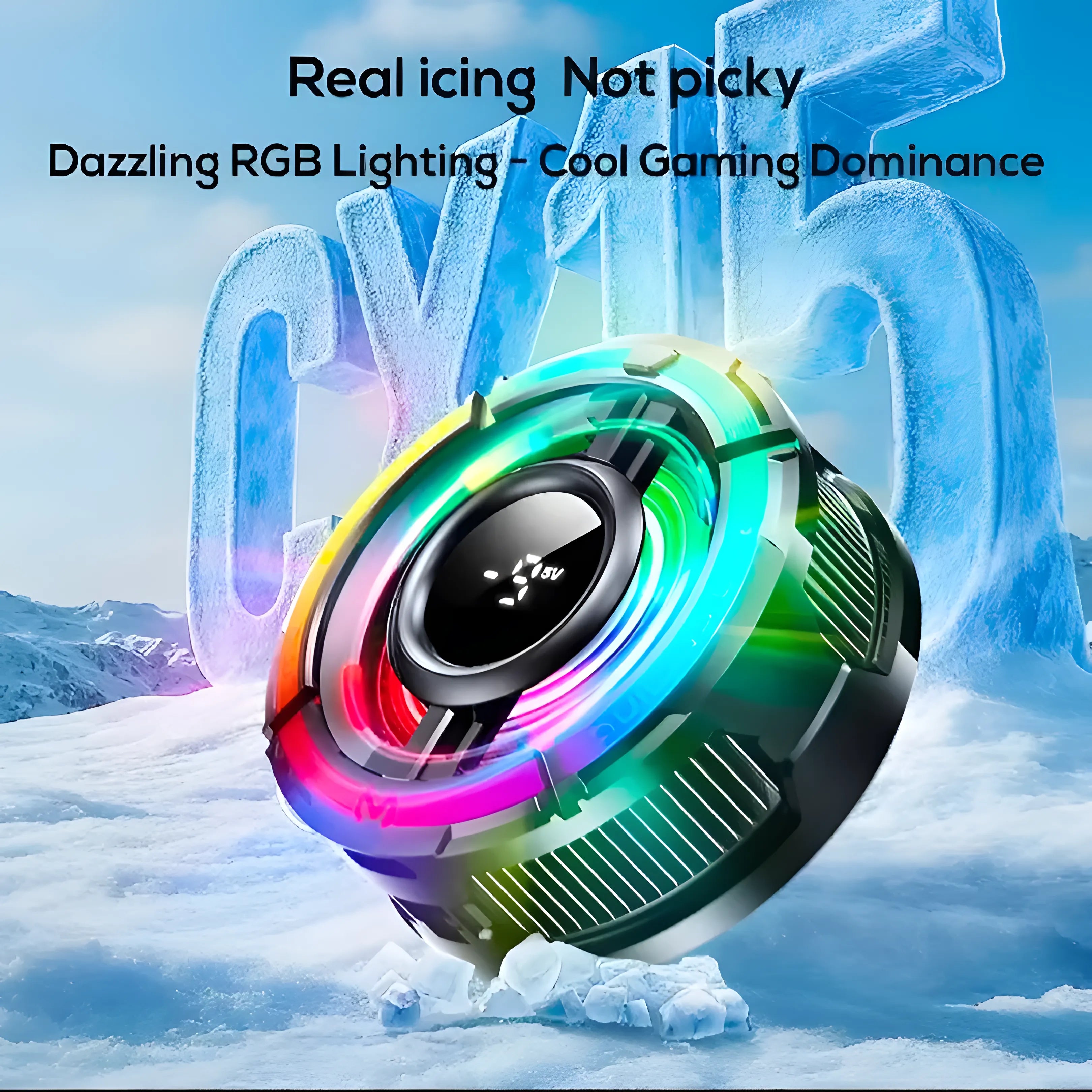 Memo CX15 RGB mobile cooling fan with LED display and magnetic grip

AI smart radiator for mobile gaming with temperature control